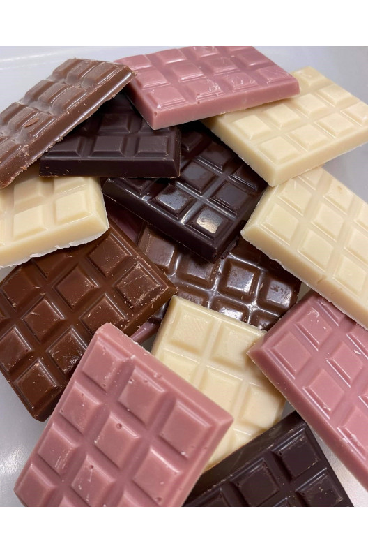 assortiment mini tablettes de chocolat
